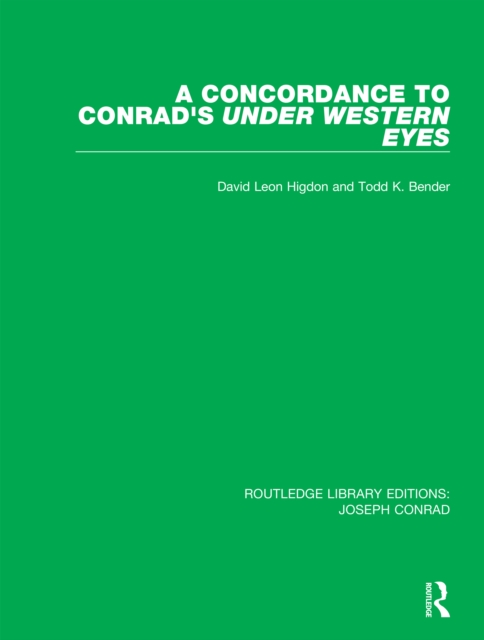 A Concordance to Conrad's Under Western Eyes, PDF eBook