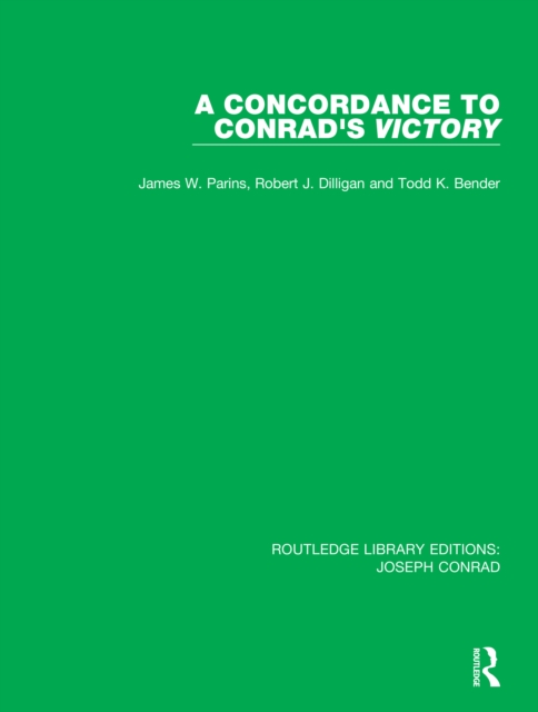A Concordance to Conrad's Victory, EPUB eBook