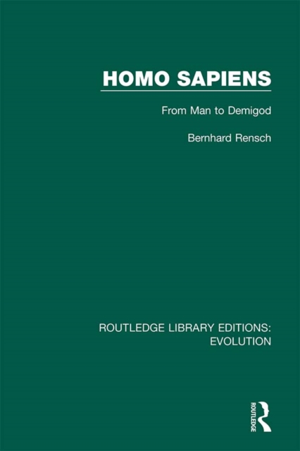 Homo Sapiens : From Man to Demigod, EPUB eBook