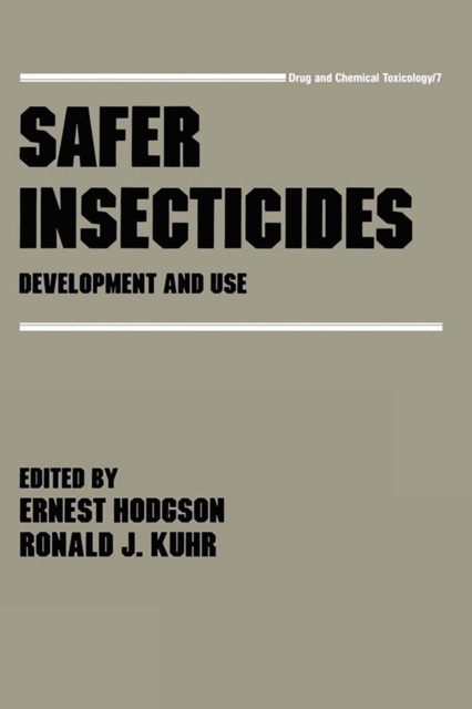 Safer Insecticides : Development and Use, PDF eBook