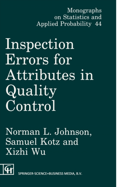 Inspection Errors for Attributes in Quality Control, PDF eBook
