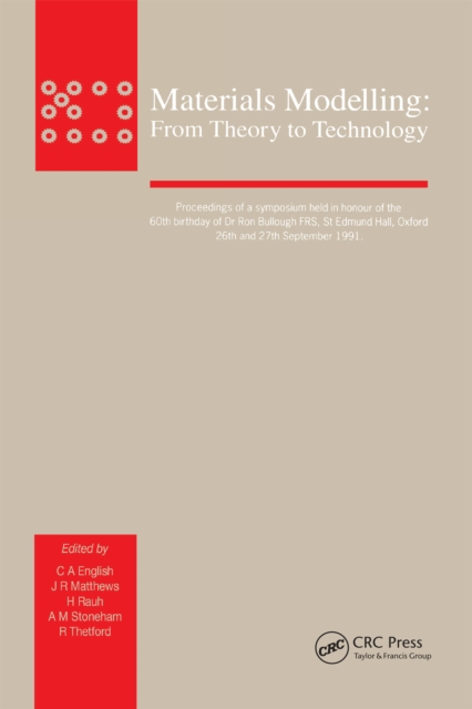 Materials Modelling : From Theory to Technology, PDF eBook