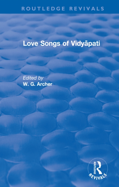 Love Songs of Vidyapati, PDF eBook