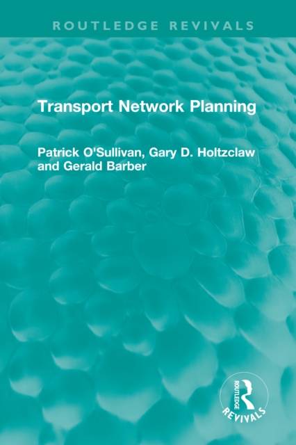 Transport Network Planning, PDF eBook