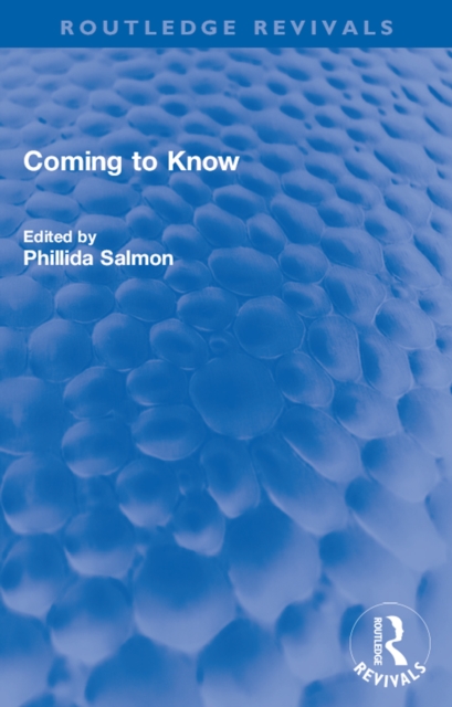 Coming to Know, EPUB eBook