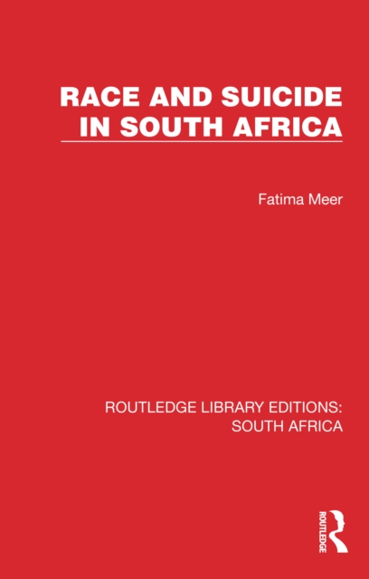 Race and Suicide in South Africa, EPUB eBook