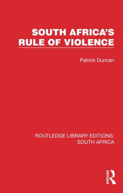 South Africa's Rule of Violence, PDF eBook