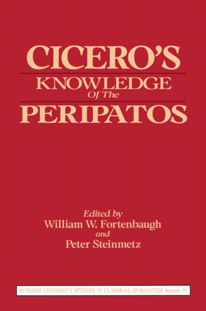 Cicero's Knowledge of the Peripatos, EPUB eBook