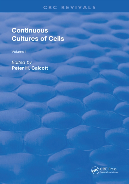 Continuous Cultures Of Cells, PDF eBook