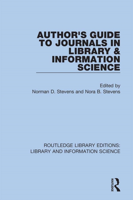 Author's Guide to Journals in Library & Information Science, EPUB eBook