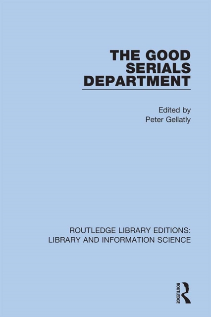 The Good Serials Department, PDF eBook