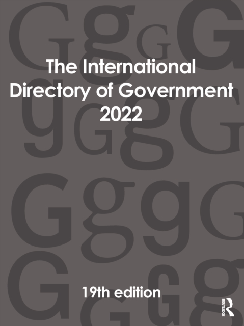 The International Directory of Government 2022, PDF eBook