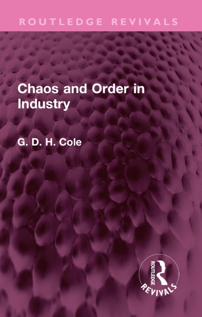 Chaos and Order in Industry, PDF eBook