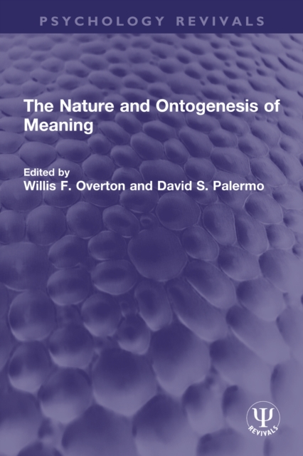 The Nature and Ontogenesis of Meaning, EPUB eBook