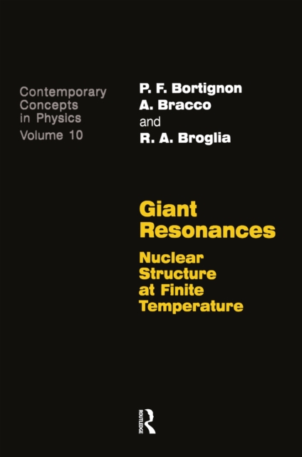 Giant Resonances, PDF eBook