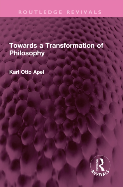 Towards a Transformation of Philosophy, PDF eBook