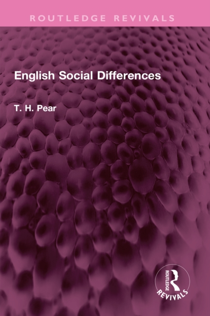 English Social Differences, PDF eBook