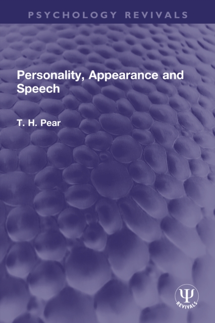 Personality, Appearance and Speech, PDF eBook