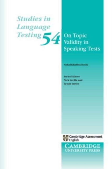 On Topic Validity in Speaking Tests, Paperback / softback Book