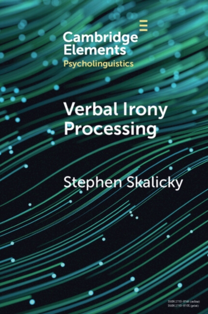 Verbal Irony Processing, EPUB eBook