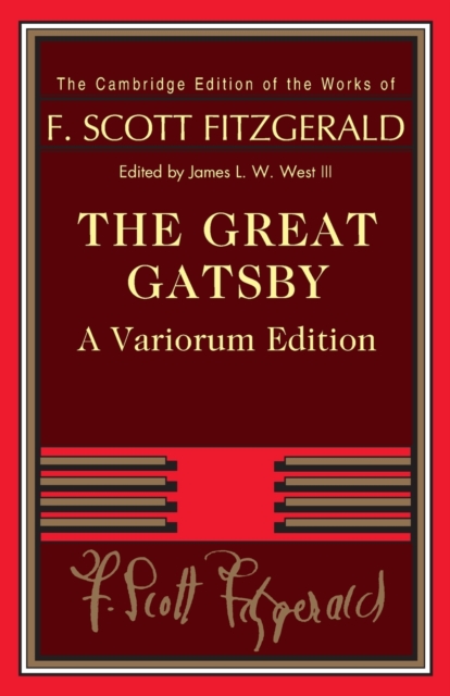 The Great Gatsby - Variorum Edition, Paperback / softback Book
