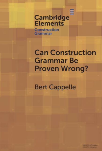 Can Construction Grammar Be Proven Wrong?, EPUB eBook