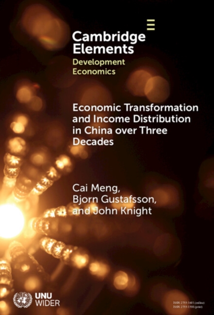 Economic Transformation and Income Distribution in China over Three Decades, PDF eBook