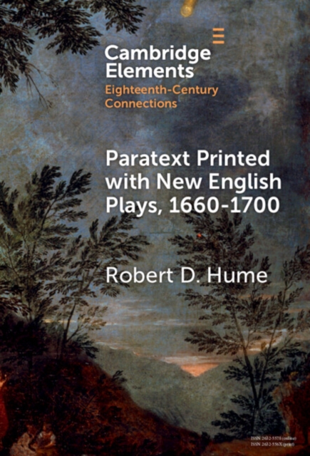 Paratext Printed with New English Plays, 1660–1700, Hardback Book