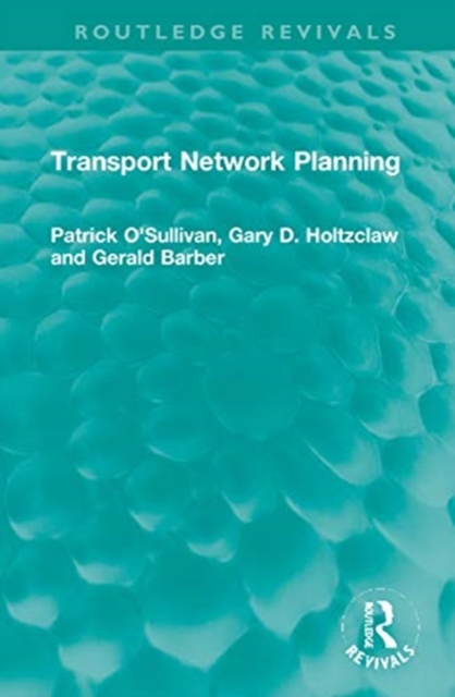 Transport Network Planning, Hardback Book