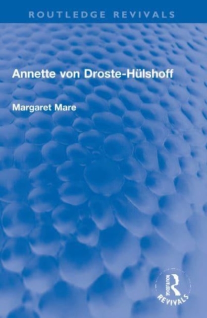 Annette von Droste-Hulshoff, Paperback / softback Book