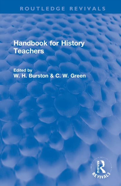 Handbook for History Teachers, Hardback Book
