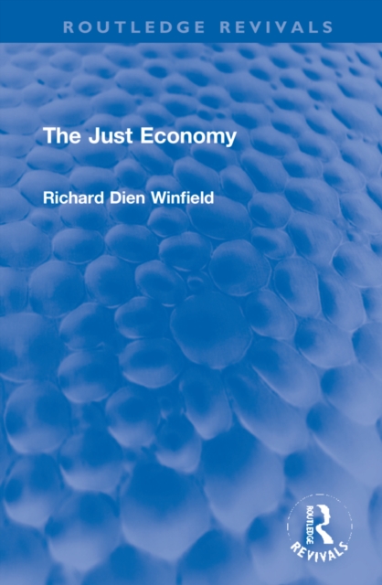 The Just Economy, Hardback Book