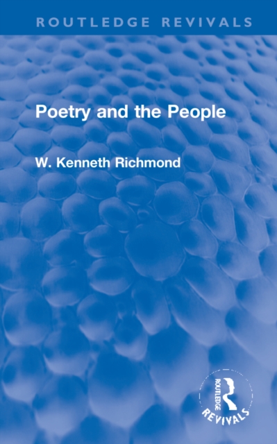 Poetry and the People, Hardback Book