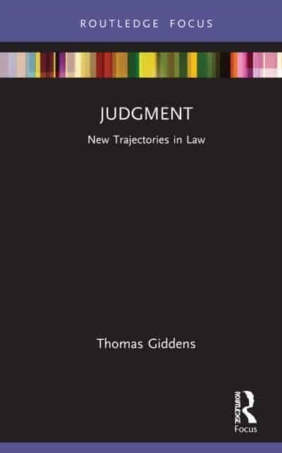 Judgment : New Trajectories in Law, Paperback / softback Book