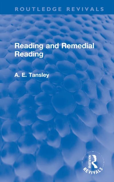 Reading and Remedial Reading, Hardback Book