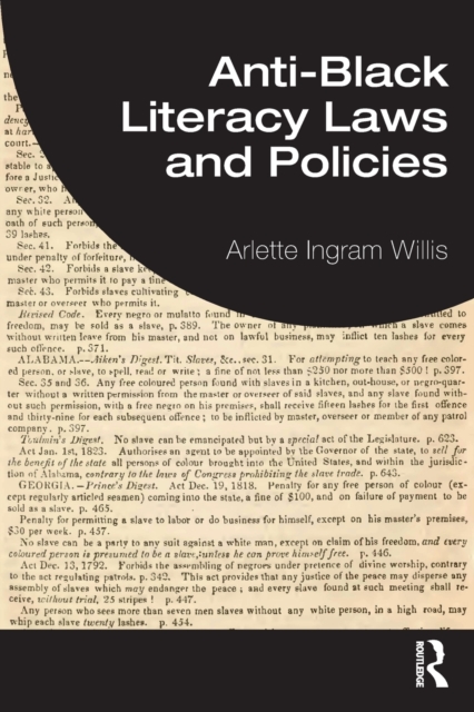 Anti-Black Literacy Laws and Policies, Paperback / softback Book