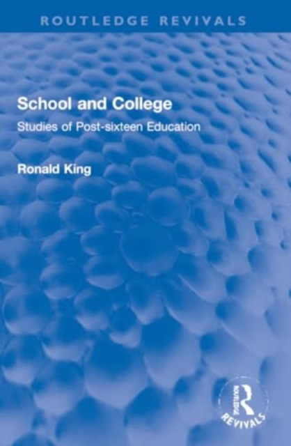 School and College : Studies of Post-sixteen Education, Paperback / softback Book