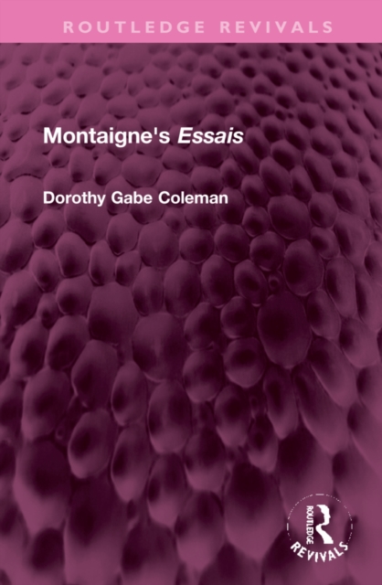 Montaigne's 'Essais', Hardback Book