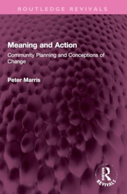 Meaning and Action : Community Planning and Conceptions of Change, Paperback / softback Book