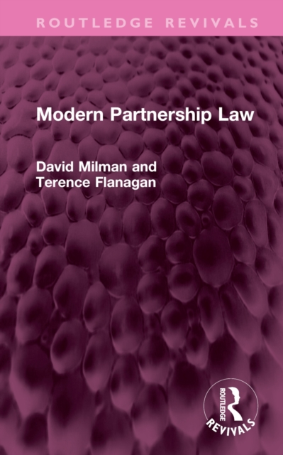 Modern Partnership Law, Hardback Book