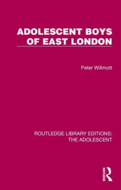 Adolescent Boys of East London, Hardback Book