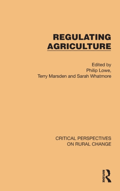 Regulating Agriculture, Hardback Book