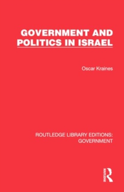 Government and Politics in Israel, Hardback Book