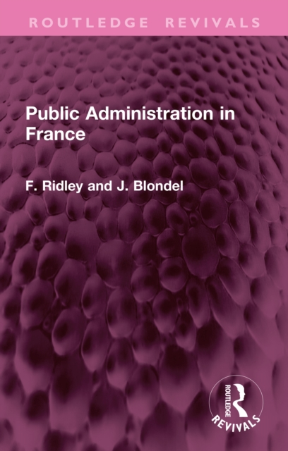 Public Administration in France, EPUB eBook