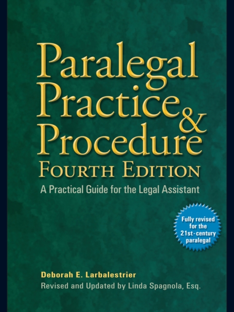 Paralegal Practice & Procedure Fourth Edition, EPUB eBook