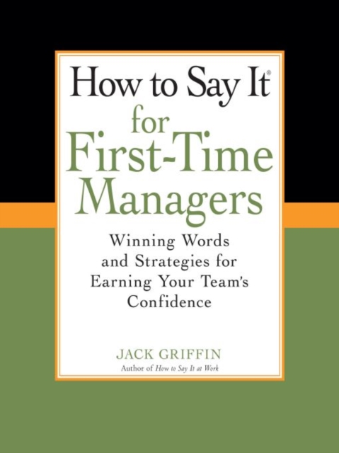 How To Say It for First-Time Managers, EPUB eBook
