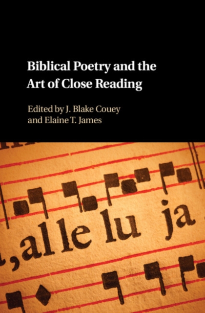 Biblical Poetry and the Art of Close Reading, Hardback Book
