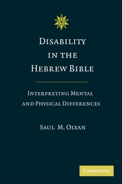 Disability in the Hebrew Bible : Interpreting Mental and Physical Differences, Paperback / softback Book