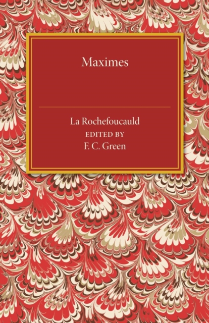 Maximes, Paperback / softback Book