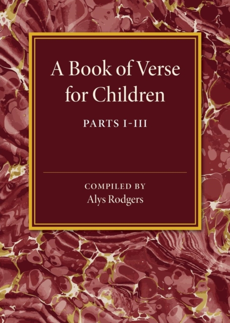 A Book of Verse for Children, Paperback / softback Book